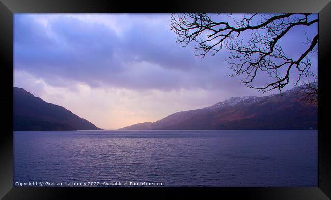 A break in the clouds Framed Print by Graham Lathbury