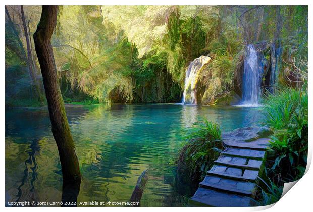 Tranquil Oasis - CR2201-6720-ABS Print by Jordi Carrio