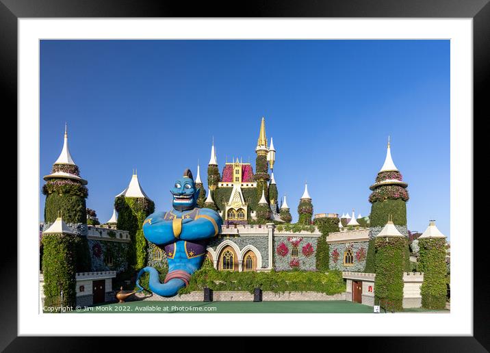 The Fairytale Castle, Dubai Miracle Garden Framed Mounted Print by Jim Monk