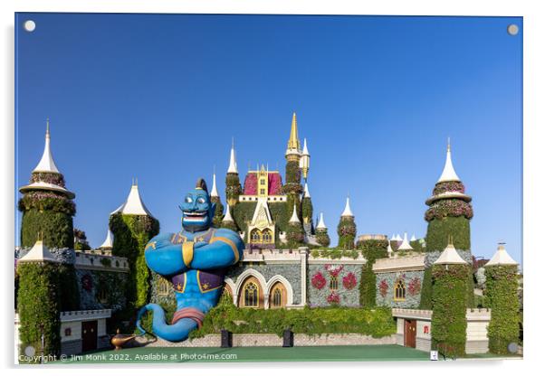 The Fairytale Castle, Dubai Miracle Garden Acrylic by Jim Monk