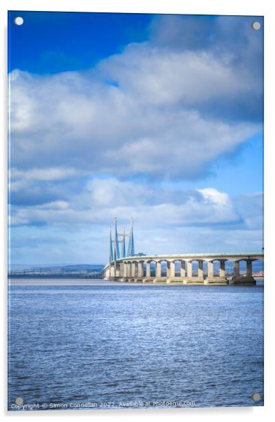 Second Severn Crossing  Acrylic by Simon Connellan