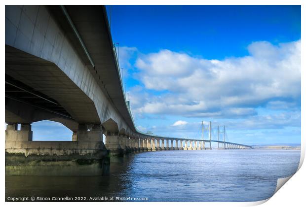 Second Severn Crossing Print by Simon Connellan