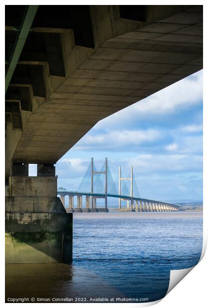 Second Severn Crossing Print by Simon Connellan