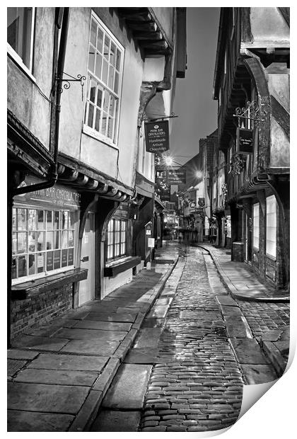 The Shambles at Night Print by Darren Galpin