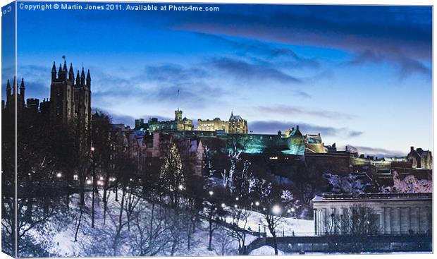 Winter comes to Edinburgh Canvas Print by K7 Photography