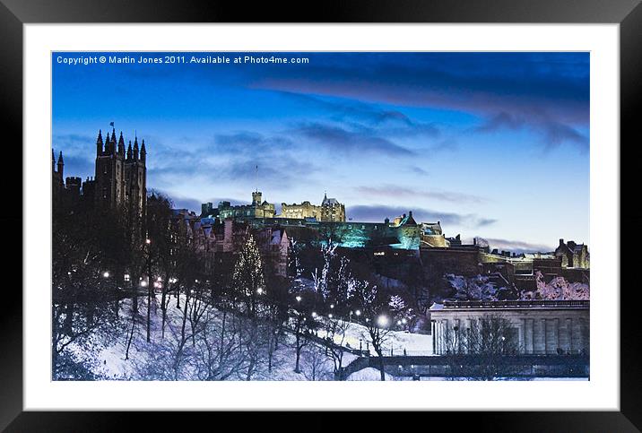 Winter comes to Edinburgh Framed Mounted Print by K7 Photography