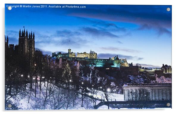 Winter comes to Edinburgh Acrylic by K7 Photography