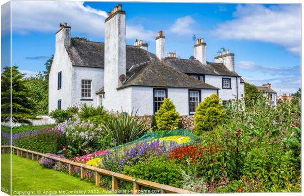 The Lodge Gardens in North Berwick, East Lothian Canvas Print by Angus McComiskey
