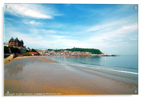 Scarborough south bay, Yorkshire. Acrylic by john hill