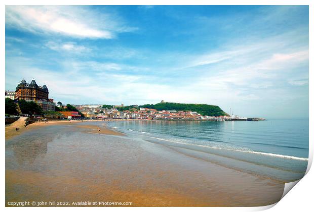 Scarborough south bay, Yorkshire. Print by john hill