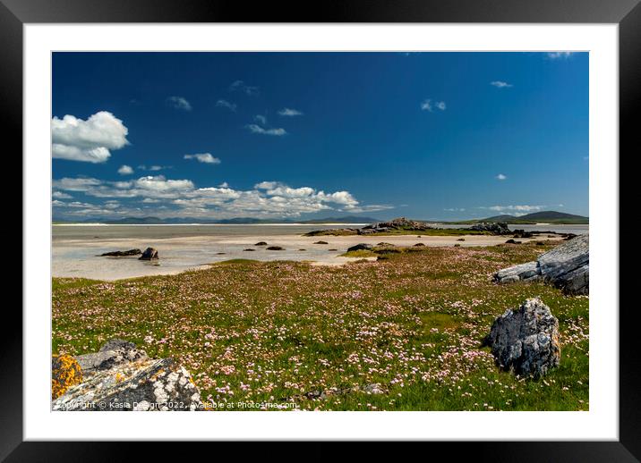 Atlantic Coast, North Uist, Outer Hebrides Framed Mounted Print by Kasia Design