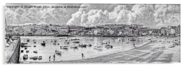 St Ives Harbour, Cornwall Acrylic by Stuart Wyatt