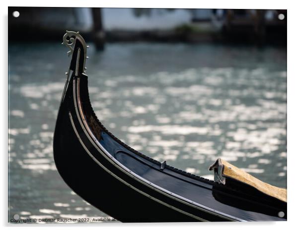 Risso or Ringlet Venetian Gondola Sern Detail Acrylic by Dietmar Rauscher