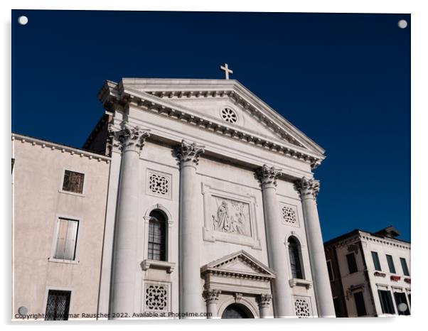 Santa Maria della Pieta Church in Venice Acrylic by Dietmar Rauscher
