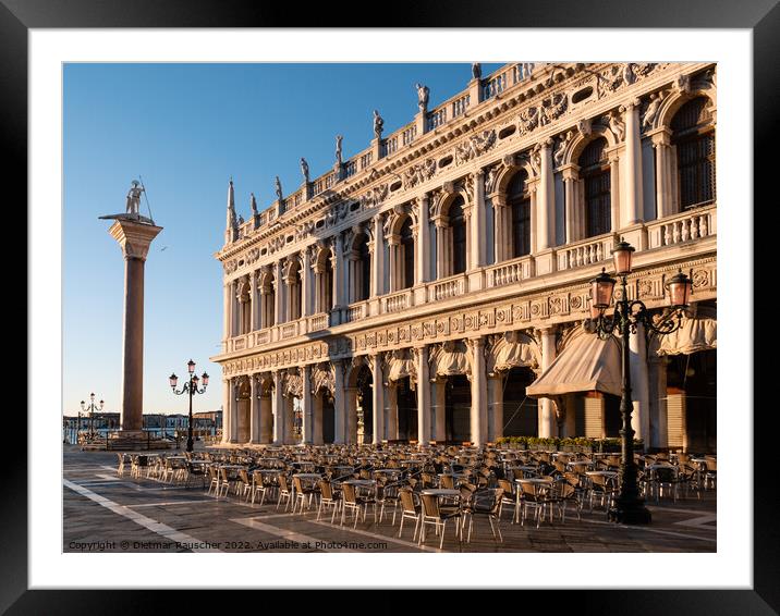 Marciana Library also called Library of Saint Mark in Venice or  Framed Mounted Print by Dietmar Rauscher