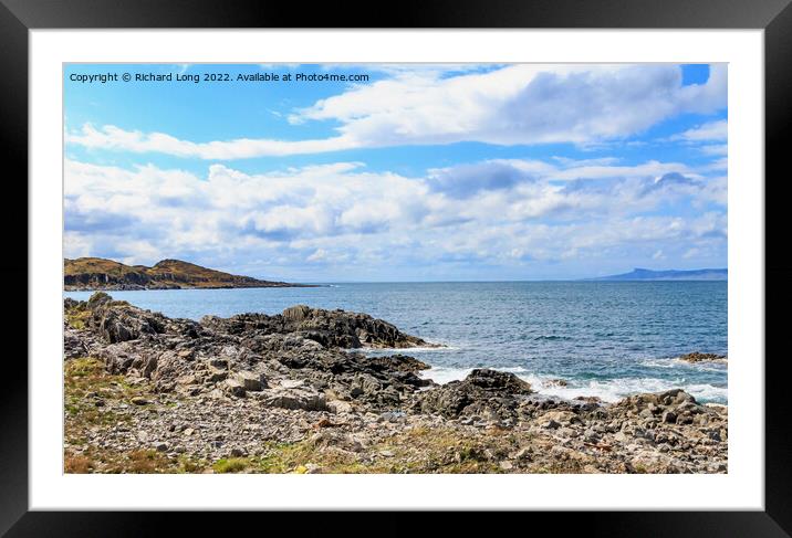 View over the Sound of Sleat  Framed Mounted Print by Richard Long
