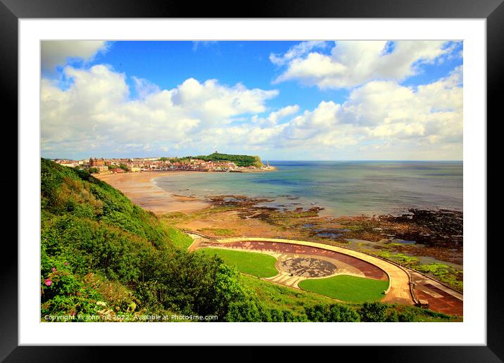 Scarborough Bay. Framed Mounted Print by john hill
