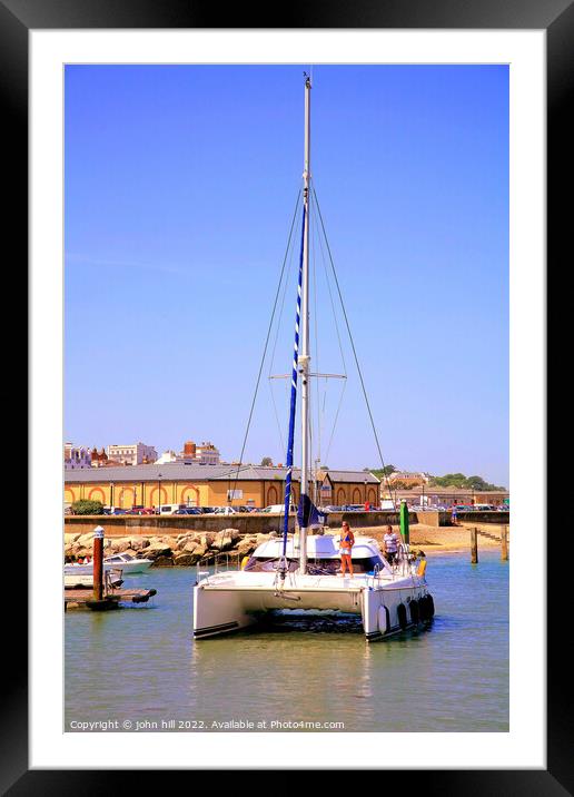 Catamaran, Ryde, Isle of Wight. Framed Mounted Print by john hill