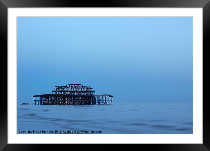 Brighton pier late summer Framed Mounted Print by Oxon Images