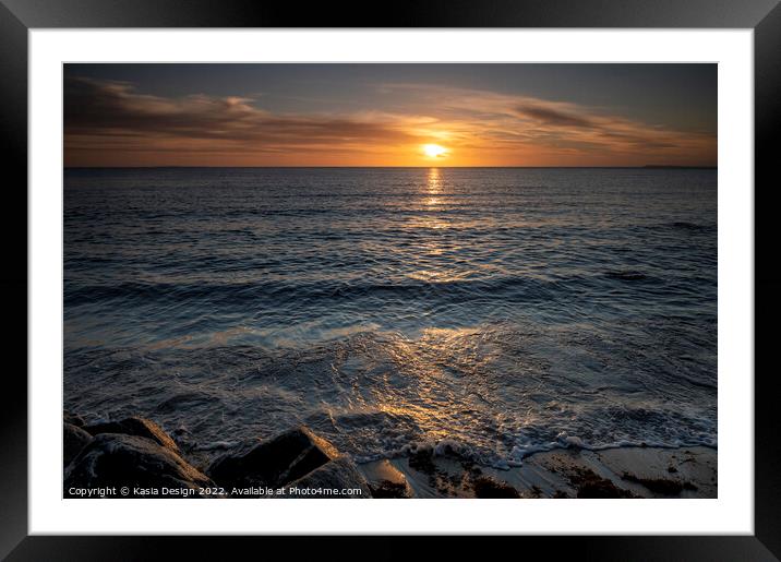 Sunrise over the Baltic Sea, Germany Framed Mounted Print by Kasia Design