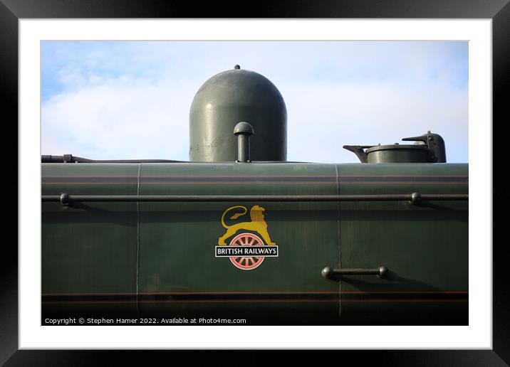 British Railways Logo Framed Mounted Print by Stephen Hamer