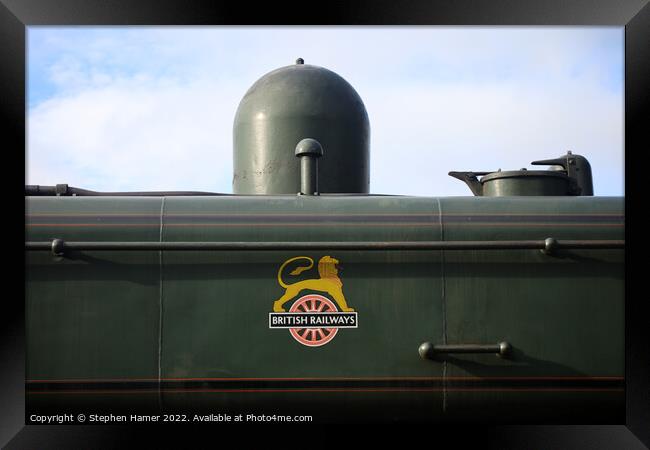 British Railways Logo Framed Print by Stephen Hamer