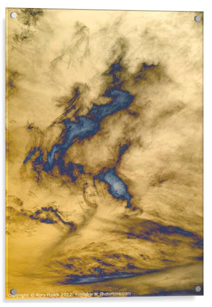 Clouds in the digital sky Acrylic by Rory Hailes