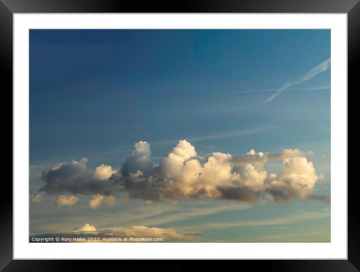 Cumulus clouds Framed Mounted Print by Rory Hailes