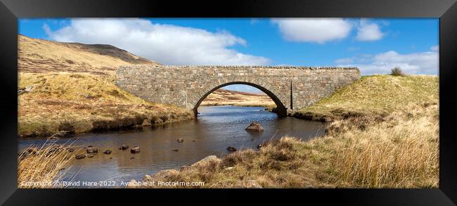 Highland bridge Framed Print by David Hare