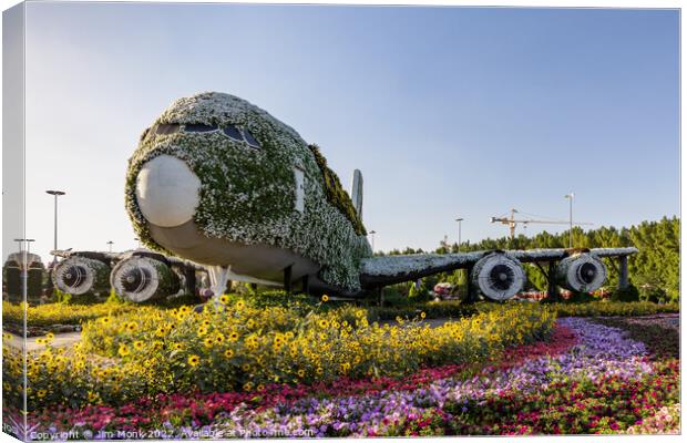 Dubai Miracle Garden, UAE. Canvas Print by Jim Monk