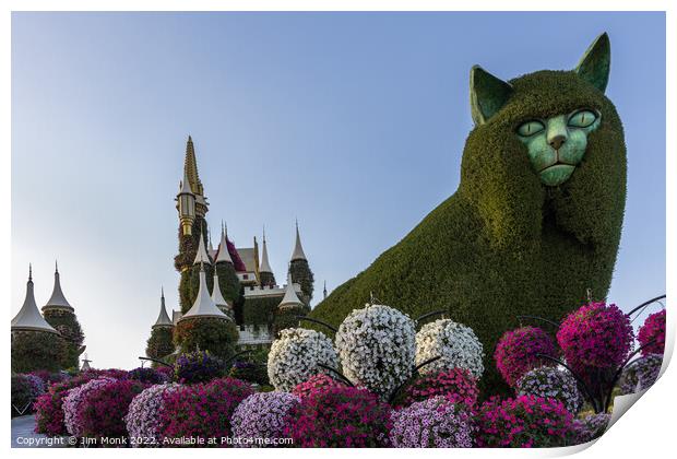 Dubai Miracle Garden. Print by Jim Monk