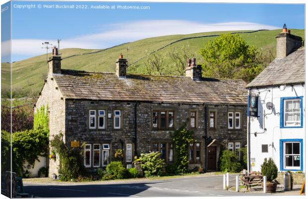 English Village Kettlewell Yorkshire Dales Canvas Print by Pearl Bucknall