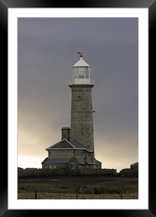 Old Lighthouse Framed Mounted Print by Michael Hopes