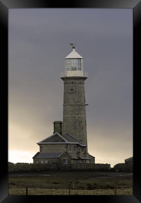 Old Lighthouse Framed Print by Michael Hopes