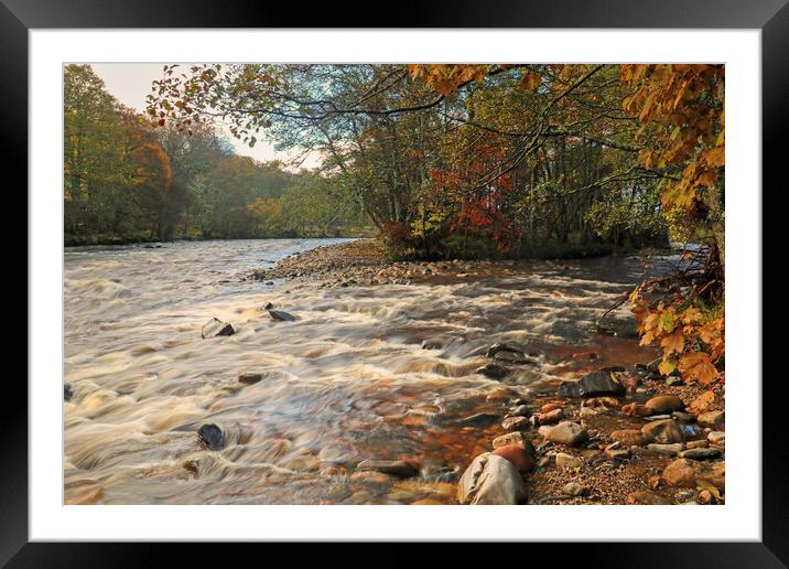 River Avon in Scotland Framed Mounted Print by Michael Hopes