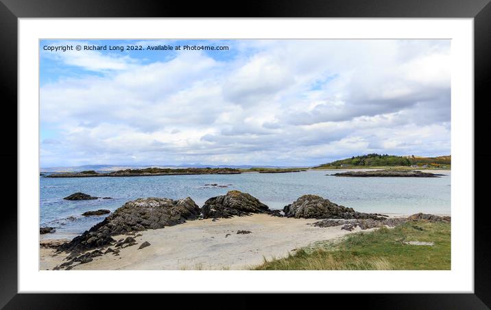 Arrisaig beach The Scottish Highlands  Framed Mounted Print by Richard Long