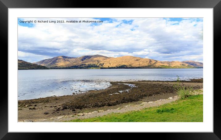 Loch Linnhe in the Scottish Highlands  Framed Mounted Print by Richard Long