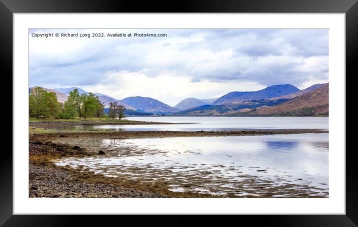 Loch Eil the Scottish Highlands Framed Mounted Print by Richard Long
