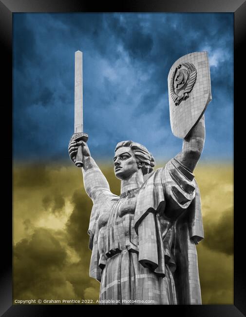 Motherland Monument, Kiev, Ukraine Framed Print by Graham Prentice