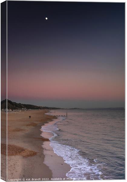 Boscombe beach blue hour Canvas Print by KB Photo
