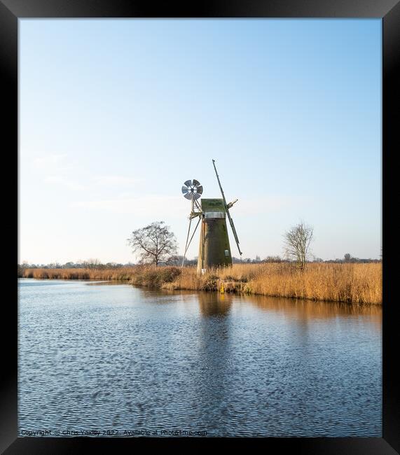 Norfolk Windmill Framed Print by Chris Yaxley
