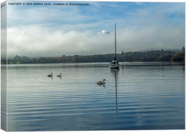 Waterhead near Ambleside Lake District National Park Canvas Print by Nick Jenkins