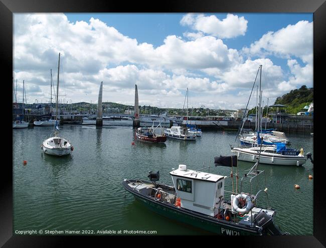 Inner Harbour Torquay Framed Print by Stephen Hamer