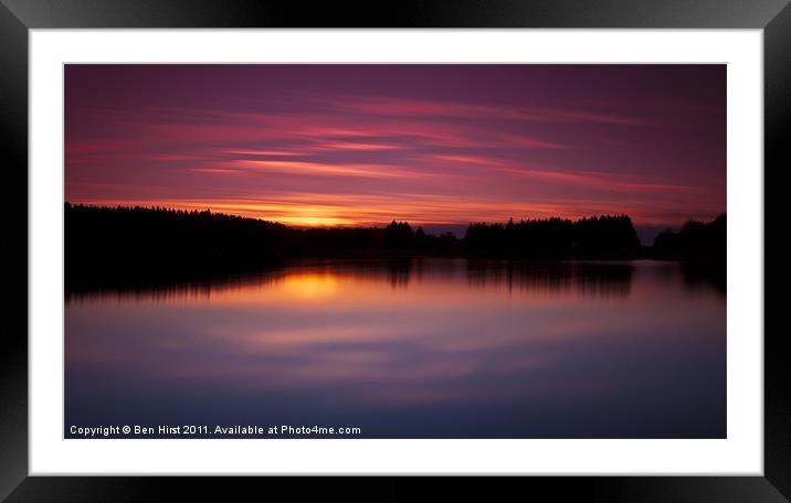 Simple Ambience Framed Mounted Print by Ben Hirst