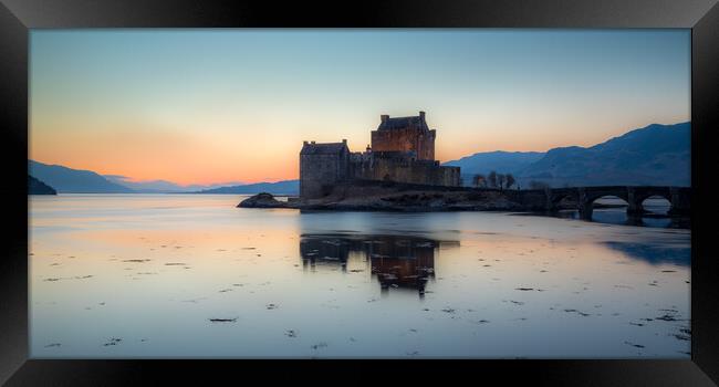 Eilean Donan Sunset Scotland Framed Print by Phil Durkin DPAGB BPE4