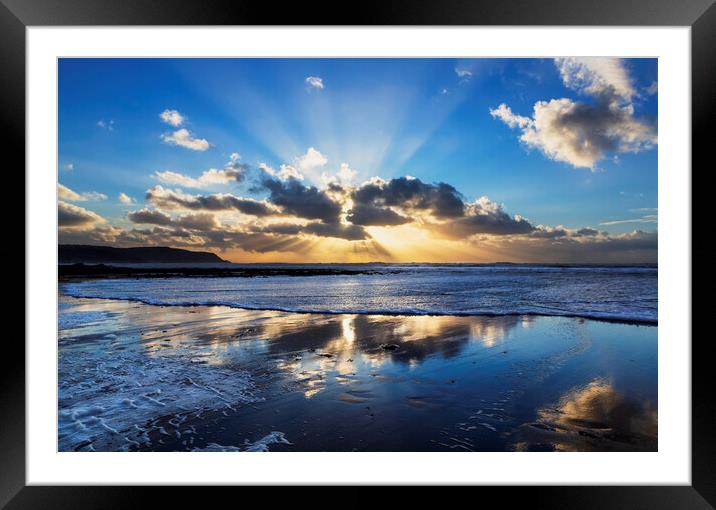 Widemouth Bay, Bude Cornwall. Framed Mounted Print by Maggie McCall