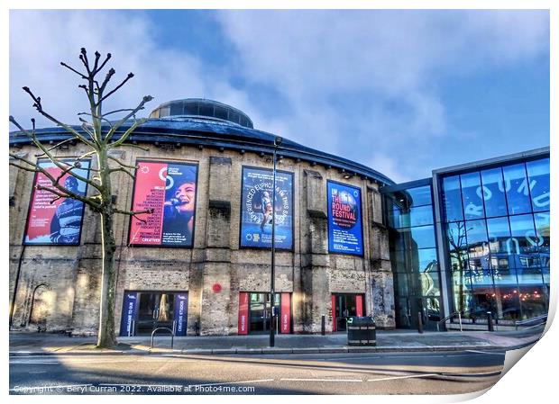 The Iconic Roundhouse Print by Beryl Curran