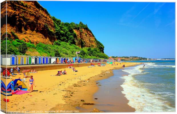 Hope Beach, Shanklin, Isle of Wight. Canvas Print by john hill