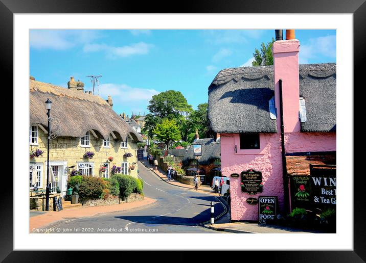 Shanklin village, Isle of Wight, UK. Framed Mounted Print by john hill
