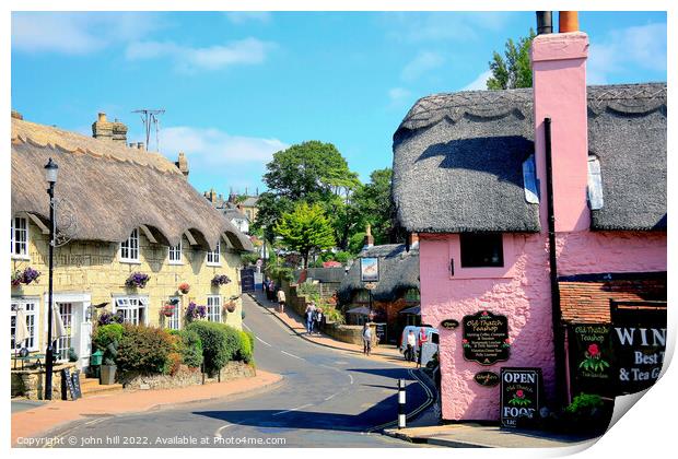 Shanklin village, Isle of Wight, UK. Print by john hill